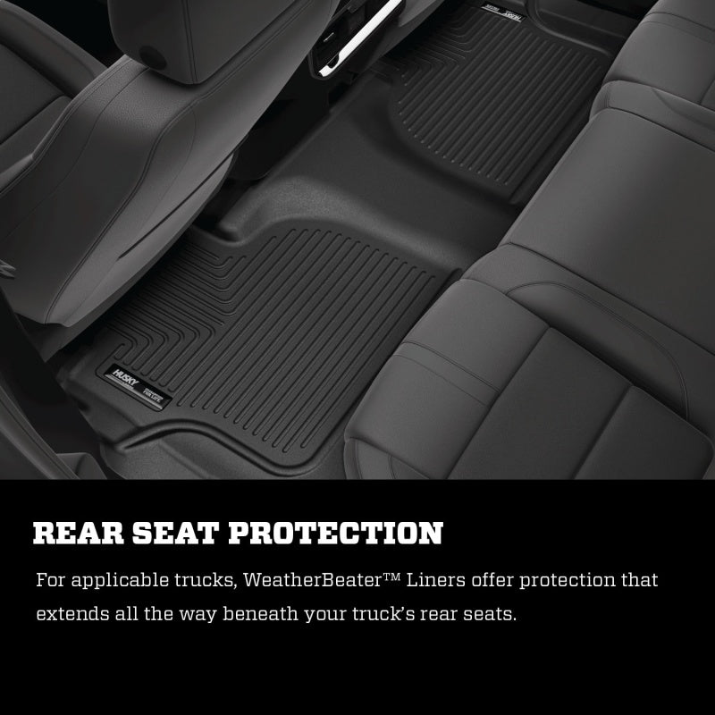 Husky Liners 2015 Jeep Renegade Weatherbeater Black Front and Second Row Floor Liners